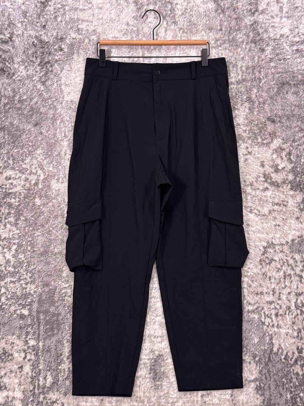 Carbon38 Pants Large Womens Black Cargo Relax Fit
